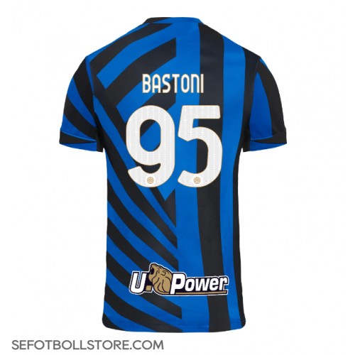 Inter Milan Alessandro Bastoni #95 Replika Hemmatröja 2024-25 Kortärmad